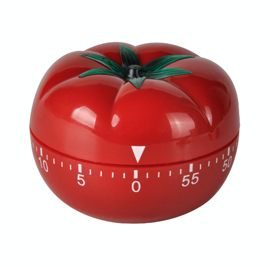 a tomato shaped kitchen timer