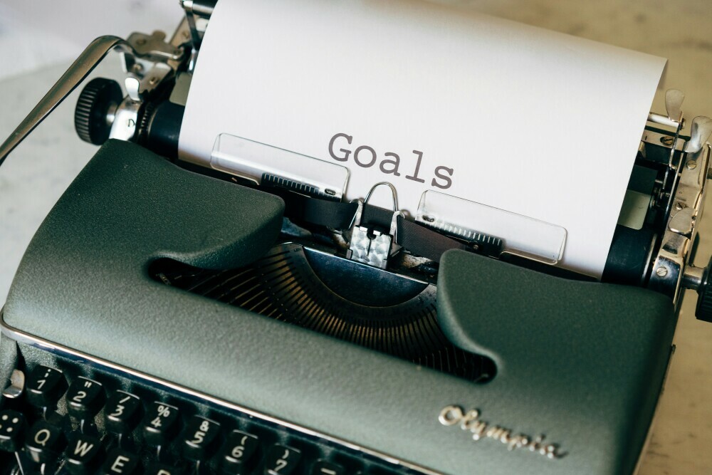 Typing out your goals